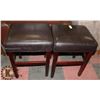 Image 1 : 2 LEATHERETTE BAR STOOLS
