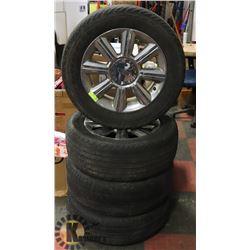 SET OF 4 LINCOLN RIMS 18", MISSING 1 CENTRE CAP