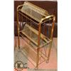 Image 1 : BRASS RECORD STAND 3 LEVEL STORAGE