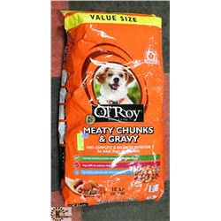 18KG BAG OF OL' ROY MEATY CHUNKS DOG FOOD