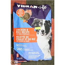 16KG BAG OF VIBRANT LIFE CHICKEN AND RICE DOG FOOD