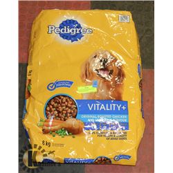 8KG BAG OF PEDIGREE ROASTED CHICKEN DOG FOOD