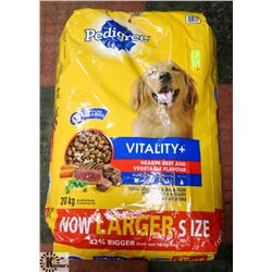 20KG BAG OF PEDIGREE HEARTY BEEF AND VEGETABLE