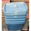 Image 1 : 5 RUBBERMAID STORAGE BINS 60/40/41.9 CM.