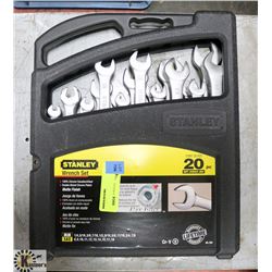 STANLEY 20PC WRENCH SET.