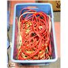 Image 1 : TOTE OF ASSORTED EXTENSION CORDS