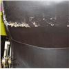 Image 2 : LEATHER OFFICE CHAIR - SCRATCHES ON THE BACK.