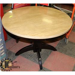 ROUND 41" DIAMETER STONE STYLE TOP TABLE.