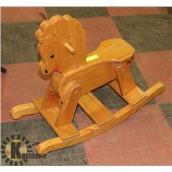 WOOD ROCKING HORSE