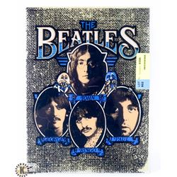 BEATLES GLASS PICTURE NO FRAME