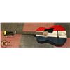 Image 1 : VINTAGE RAVEN ACOUSTIC 3/4 GUITAR.