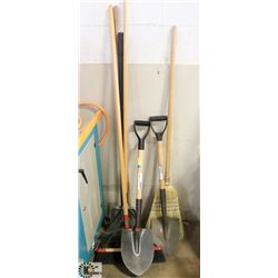 LOT OF ASSORTED YARD TOOLS.