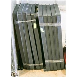 LOT OF 2 PLASTIC COLLAPSIBLE SHELVING UNITS