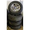 Image 1 : LOT OF 4 MUTEKI TRAIL HOG 265/70R18 TIRES.