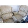 Image 1 : LOT OF 2 RECLINING WING BACK PARLOUR CHAIRS