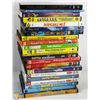 Image 1 : BOX W/22 CHILDREN'S DVD MOVIES -