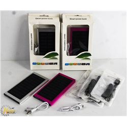 LOT OF 4 NEW CHARGER BANKS SLIM METAL-2 SOLAR