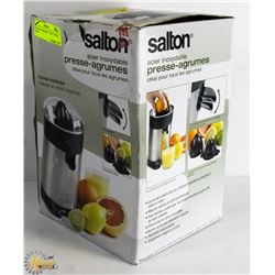 SALTON STAINLESS STEEL CITRUS JUICER