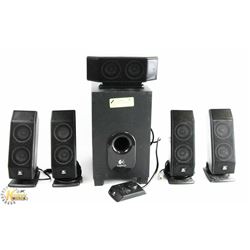 LOGITEC X-540 5.1 SURROUND SPEAKERS.