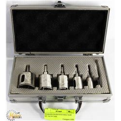DIAMOND ENCRUSTED HOLE SAW KIT  WITH CASE