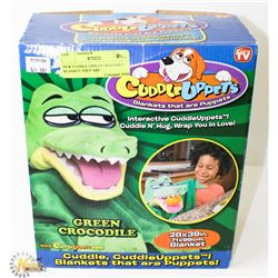 NEW CUDDLE UPPETS CROCODILE BLANKET-THEY ARE