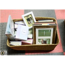 LOT OF ASSORTED PHOTO ALBUM AND FRAMES
