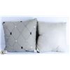 Image 1 : 2 NEW DECORATIVE PILLOWS FROM BLOOMINGDALE'S