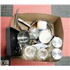 Image 1 : BOX W/5 CANISTERS & LIDS, PANS & POT