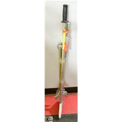 LOT OF 3  LINO SCRAPERS WITH SPARE BLADES