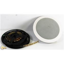 BOX OF LED LIGHTS WITH IN CEILING SPEAKER.