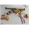 Image 1 : VINTAGE HAND PAINTED MUSICAL MOBILE BY IRMI AND