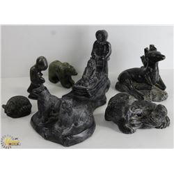 BOX OF DIFFERENT INUIT COLLECTION, SET OF 6 PIECES