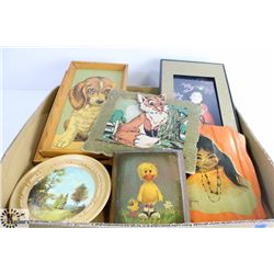 BOX OF VARIOUS ART.