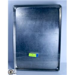 SET OF 4 INDUSTRIAL ALUMINUM COOKING TRAYS. 21” BY