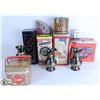 Image 1 : LOT OF TINS AND BRASS PITCHERS