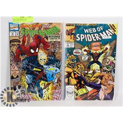 WEB OF SPIDERMAN  AND SPIDERMAN #18 AND #59