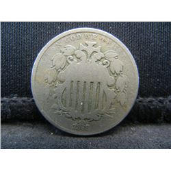 1868 Shield Nickel VG