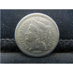 1867 Three Cent Nickel