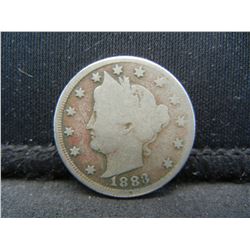 1883 Liberty Nickel With Cents