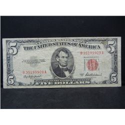 1953 S $5.00 Red Seal
