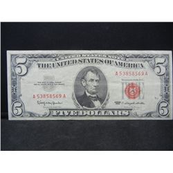 1963 $5.00 Red Seal