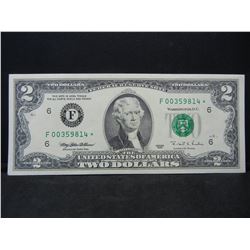 1995 $2.00 Star Note