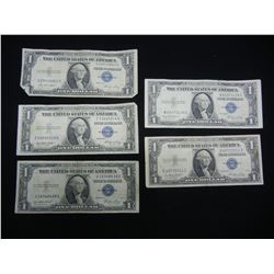 (5) 1935 Silver Certificates