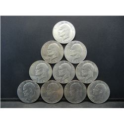 (10) Ike Dollars Various Grades and Dates