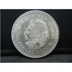 1948 Mexico Cinco Pesos CH BU Nice