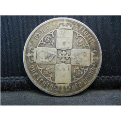 Silver British One Florin