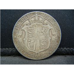 1910 Silver Half Crown