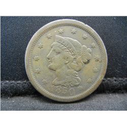 1850 Large Cent VF+