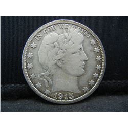 1915 S Barber Half Dollar Fine
