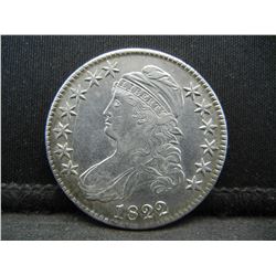 1822 Capped Bust Half Dollar AU/BU Super Nice